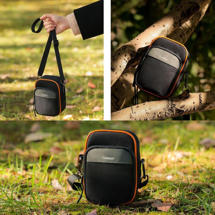 Cwatcun D168 Small Convenient Camera Bag Scratch-Resistant And Wear-Resistant Microslice Card Camera Pouch(Black)