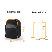 Cwatcun D168 Small Convenient Camera Bag Scratch-Resistant And Wear-Resistant Microslice Card Camera Pouch(Black)