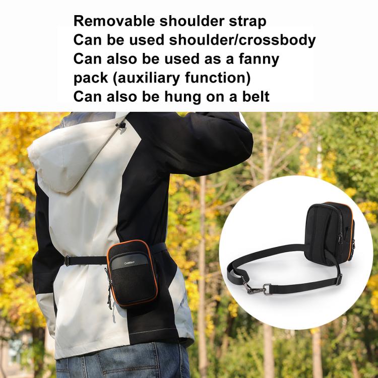 Cwatcun D168 Small Convenient Camera Bag Scratch-Resistant And Wear-Resistant Microslice Card Camera Pouch(Black)