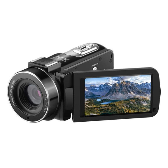 Ordro 1080P 30fps HD Night Vision Infrared Digital Camera(Black)