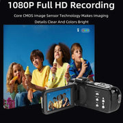 Ordro 1080P 30fps HD Night Vision Infrared Digital Camera(Gold)
