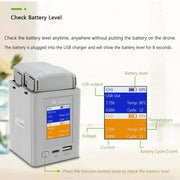 For DJI Mini 4 Pro / Mini 3 Pro / Mini 3 YX Color Screen Dual-way Charger Battery Manager Without Plug