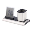 288A Multifunctional Colorful Calendar / Temperature Display LED Alarm Clock With Pen Holder(Silver) - Alarm Clocks by PMc TechLife | Online Shopping South Africa | PMc TechLife | Buy Now Pay Later Mobicred