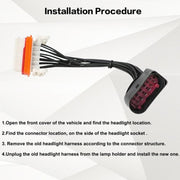 For Porsche Cayenne 2003-2006 Car Headlight Wiring Harness Plug, OE: 95563123911