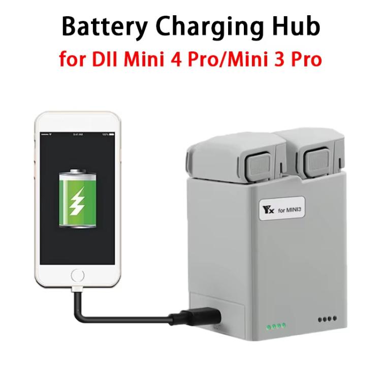 For DJI Mini 4 Pro / Mini 3 Pro / Mini 3 YX  Dual-Way Charger Battery Manager With 35W EU Plug