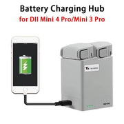 For DJI Mini 4 Pro / Mini 3 Pro / Mini 3 YX  Dual-Way Charger Battery Manager With 35W US Plug