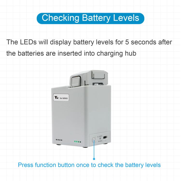 For DJI Mini 4 Pro / Mini 3 Pro / Mini 3 YX  Dual-Way Charger Battery Manager With 35W US Plug
