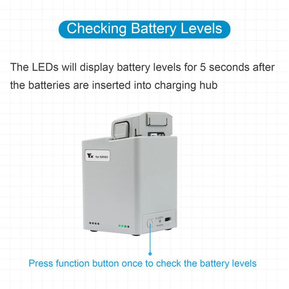 For DJI Mini 4 Pro / Mini 3 Pro / Mini 3 YX  Dual-Way Charger Battery Manager With 35W EU Plug