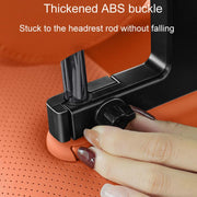 Universal Car Seat Back Double Hooks Umbrella Clothing Storage Rack(Black)