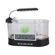 1.8L LED Light Desktop Water Flow Mini Fish Tank Home Turtle Tank Self-Circulating Aquarium(Black) - Fish Tanks & Accessories by PMC TechLife | Online Shopping South Africa | PMC TechLife | Buy Now Pay Later Mobicred