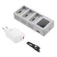 For DJI Mini 4 Pro / Mini 3 Pro / Mini 3 YX Color Screen 3-Way Charger Battery Manager With 65W EU Plug - free shipping - PMC TechLife - Order now!