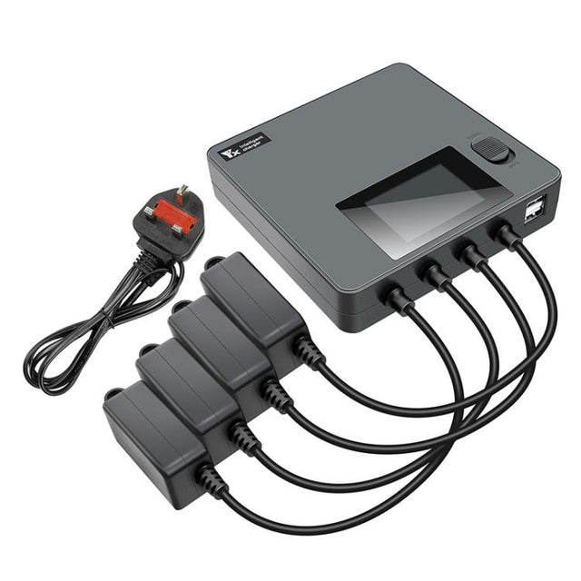 For DJI Mini 4 Pro / Mini 3 Pro / Mini 3 Color Screen Digital Display Four-Way Charger Battery Manager  UK Plug