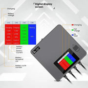 For DJI Mini 4 Pro / Mini 3 Pro / Mini 3 Color Screen Digital Display Four-Way Charger Battery Manager  EU Plug