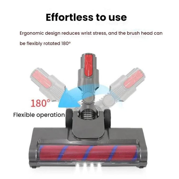 For Dyson V7 / V8 / V10 / V11 Vacuum Cleaner Floor Brush Head With LED Light 03B Roller Soft Velvet