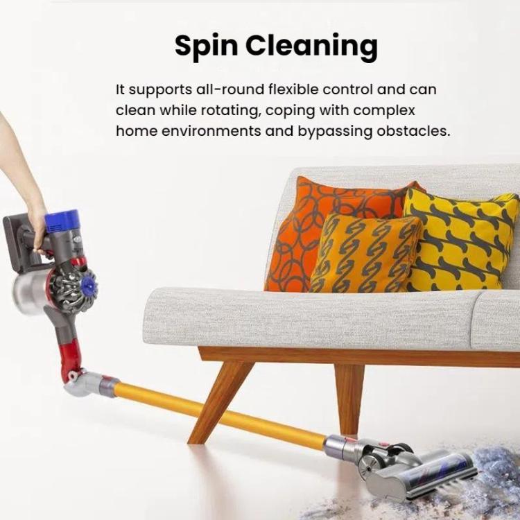 For Dyson V7 / V8 / V10 / V11 / V15 Vacuum Cleaner High Torque Turbine Floor Brush With Lighting