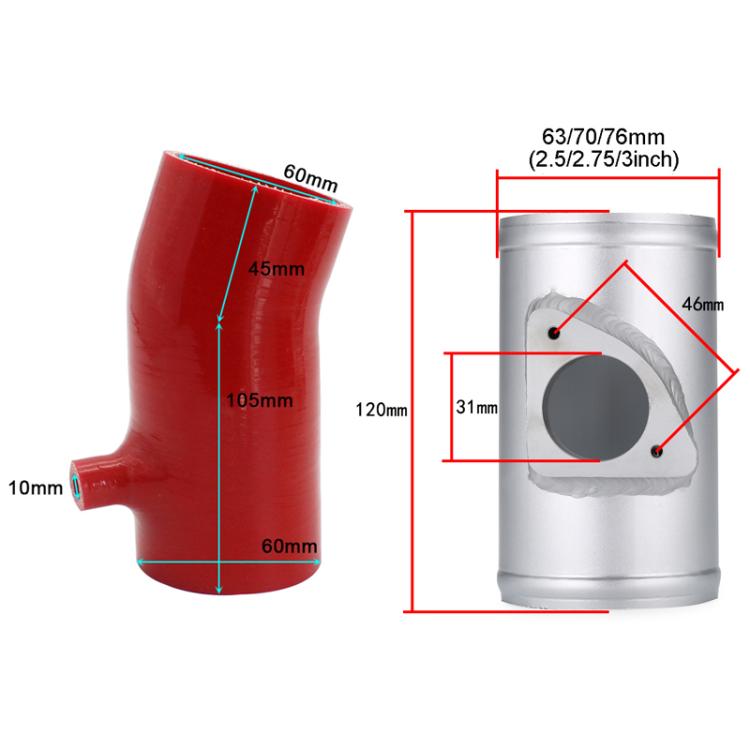 For Mazda 3 / 6 / CX-4 / Axela Car High Flow Cold Air Intake Filter, Specification: 1.5L-60-RD