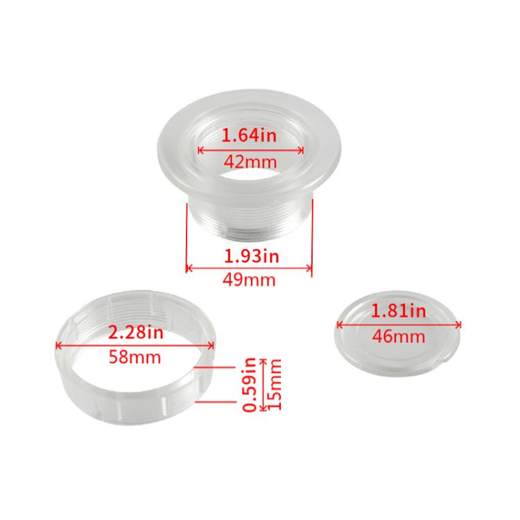 1.63 Inch RV Sunshade Eyelet Plug Cap(Transparent)