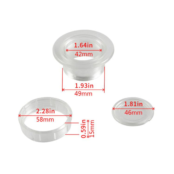 1.63 Inch RV Sunshade Eyelet Plug Cap(Transparent)