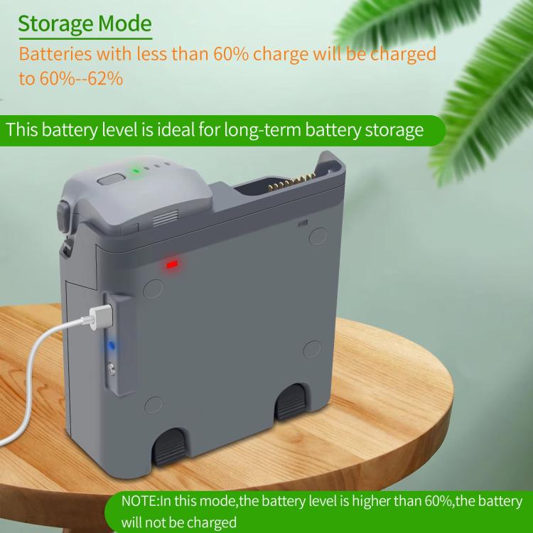 For DJI Air 3S /Air 3 YX Two-Way Charger Battery Manager(Light Gray)
