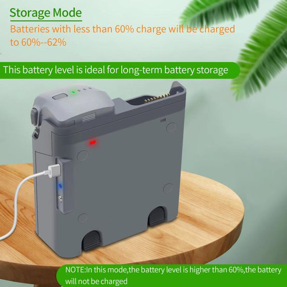 For DJI Air 3S /Air 3 YX Two-Way Charger Battery Manager(Light Gray)