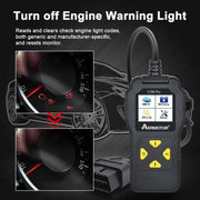 AERMOTOR V200PRO Car Troubleshooter Engine Inspection Scanner Readout Card ELM327 Battery Inspection Tool(Black)