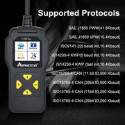AERMOTOR V200PRO Car Troubleshooter Engine Inspection Scanner Readout Card ELM327 Battery Inspection Tool(Black)