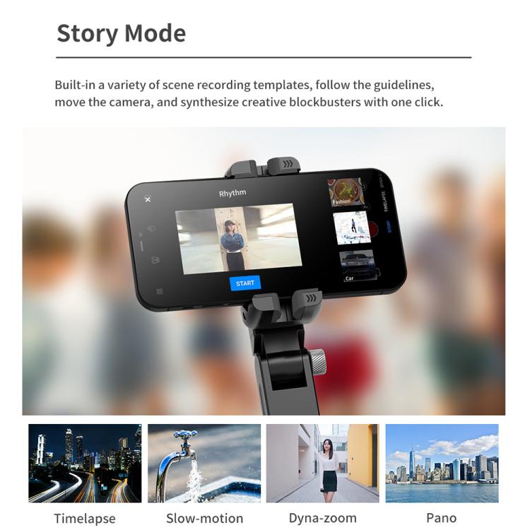 TokQi Q18 Desktop Wireless Remote Control Handheld Gimbal Stabilizer Fill Light Selfie Stick Tripod(Black)