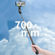 TokQi Q18 Desktop Wireless Remote Control Handheld Gimbal Stabilizer Fill Light Selfie Stick Tripod(Black)