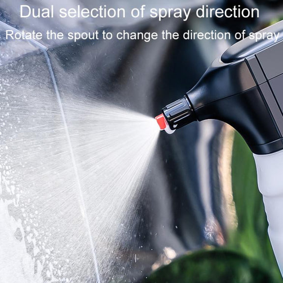 2L Car Washing Electrical Foam Sprayer Rechargeable Pressurized PA Kettle(White Orange)
