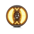 7 Inch Round Lens With Tangent Fan-Shaped Angel Eye Headlights(H4) - free shipping - PMc TechLife - Order now!