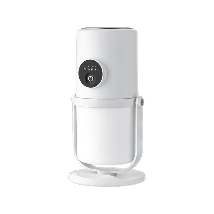 Desktop Dual Port Humidifier Portable Mini Air Purifier With Nightlight, Color: White+Base