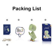 Cartoon Variety Dinosaur USB Charging LED Screen Timer Night Light Electronic Alarm Clock(Pink)
