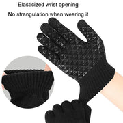 USB Heating Electric Warm Gloves Students Internet Writing Game Thickened Full Finger Knitted Heated Gloves, Size: Uniform(Gray)