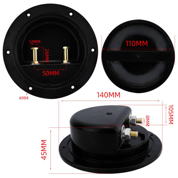 RV Yacht Copper Conductive Water-resistant Solid Deck Cabin Sealing Cover, Configuration: CP-5093