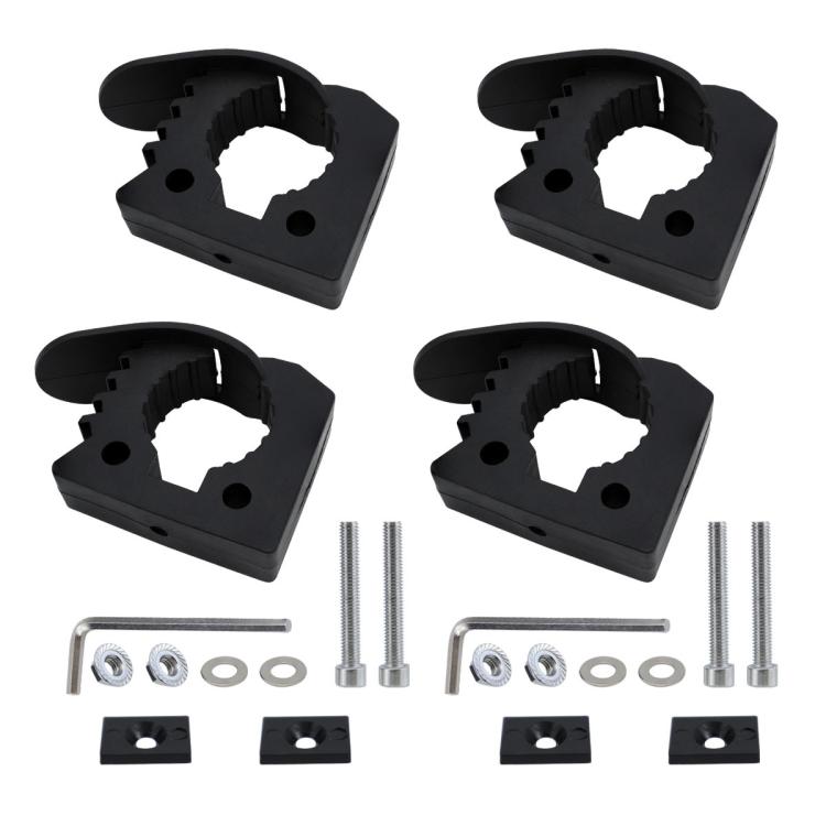 4pcs Quick Installation Clamp Rubber Fixing Buckle For 3-4cm Pipe