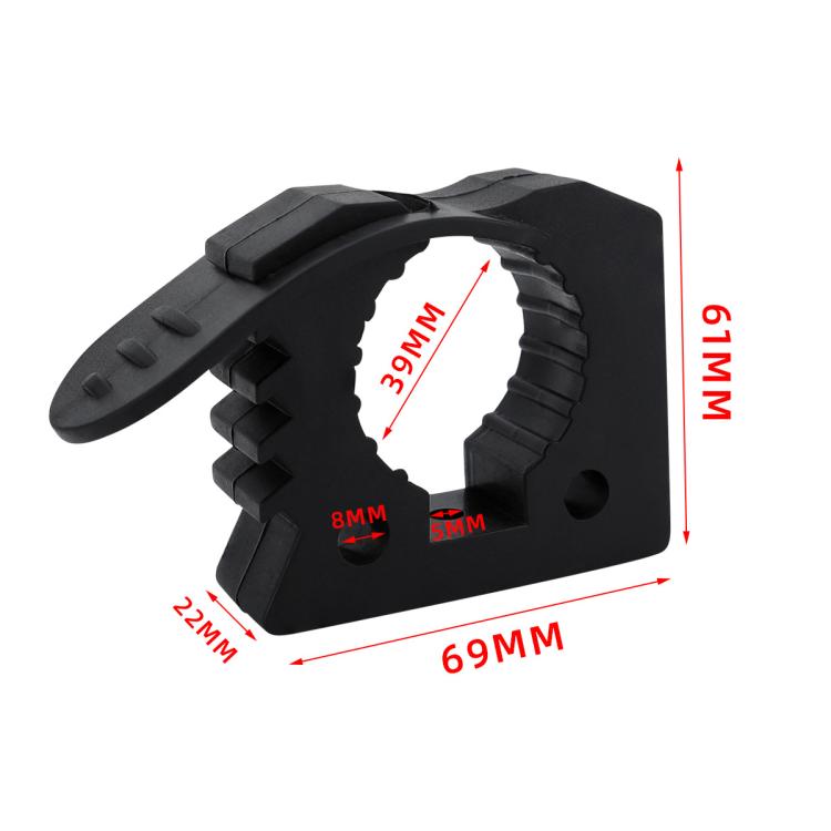 2pcs Quick Installation Clamp Rubber Fixing Buckle For 3-4cm Pipe