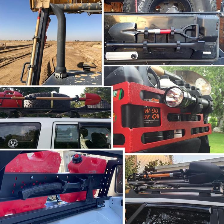 4pcs Quick Installation Clamp Rubber Fixing Buckle For 3-4cm Pipe