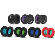 1pair Headset Sponge Earmuffs for SteelSeries Arctis Pro / Arctis 3 / 5 / 7, Color: Black ??Ice Leather