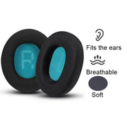 1pair Headset Sponge Earmuffs for SteelSeries Arctis Pro / Arctis 3 / 5 / 7, Color: Black Green Ice Silk