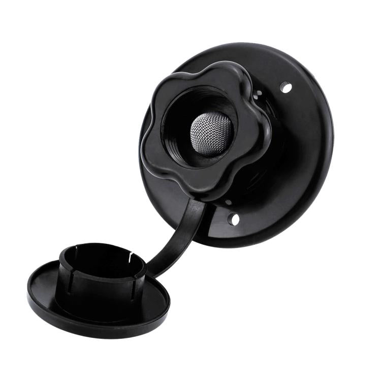 RV Ship Flange Threaded Leak-proof Water Inlet Connector Check Valve, Specifications: Black 2