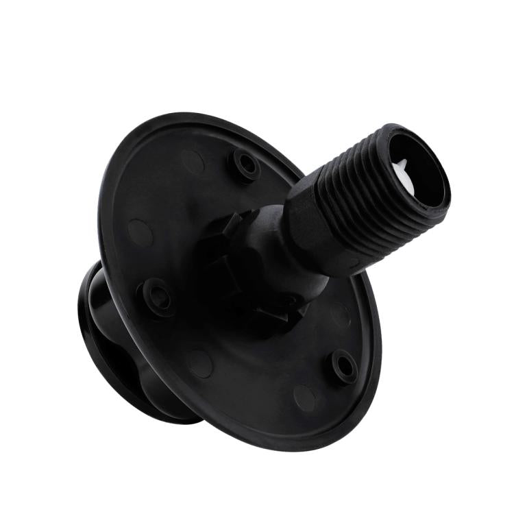 RV Ship Flange Threaded Leak-proof Water Inlet Connector Check Valve, Specifications: Black 2