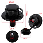 RV Ship Flange Threaded Leak-proof Water Inlet Connector Check Valve, Specifications: Black 2