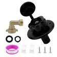 RV Ship Flange Threaded Leak-proof Water Inlet Connector Check Valve, Specifications: Black 3 - Marine Accessories & Parts by PMC TechLife | Online Shopping South Africa | PMC TechLife | Buy Now Pay Later Mobicred