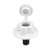 RV Ship Flange Threaded Leak-proof Water Inlet Connector Check Valve, Specifications: White 1