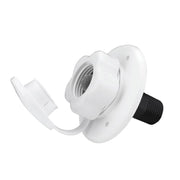 RV Ship Flange Threaded Leak-proof Water Inlet Connector Check Valve, Specifications: White 1