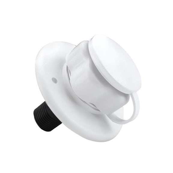 RV Ship Flange Threaded Leak-proof Water Inlet Connector Check Valve, Specifications: White 3