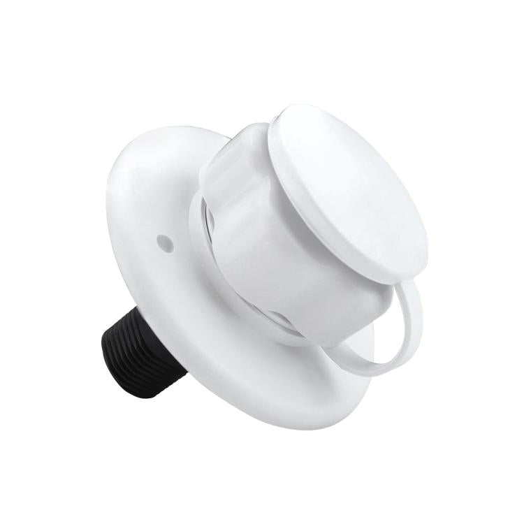 RV Ship Flange Threaded Leak-proof Water Inlet Connector Check Valve, Specifications: White 3