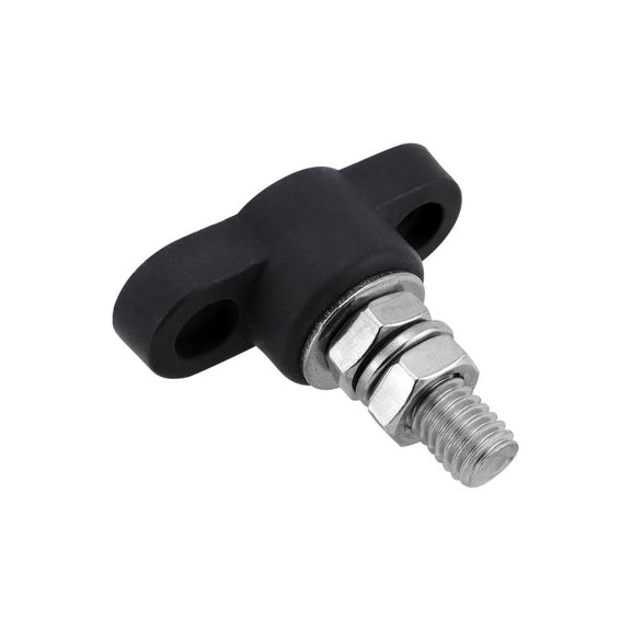 12V RV Yacht M10 Single Pole Battery Terminal, Color: Black