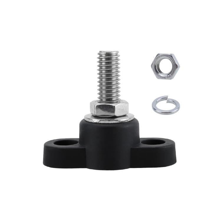 12V RV Yacht M10 Single Pole Battery Terminal, Color: Black