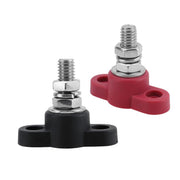 12V RV Yacht M10 Single Pole Battery Terminal, Color: Red Black Pair
